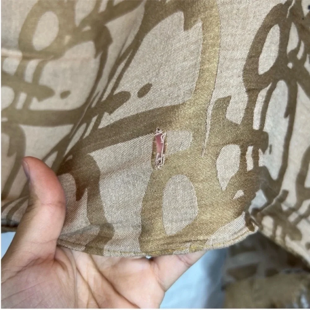 Dior abstract monogram logo silk scarf chic classic timeless